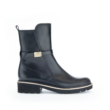 Bottines noires en cuir