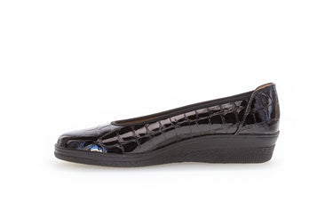 Ballerines noires en cuir