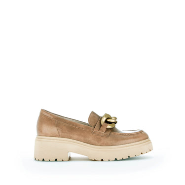 Mocassins cognac en cuir