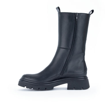 Bottines noires en cuir