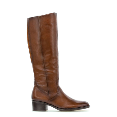 Bottes cognac en cuir