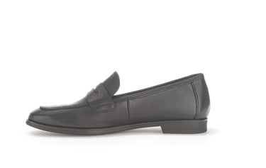 Mocassins noirs en cuir