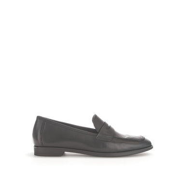 Mocassins noirs en cuir