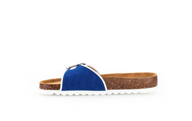 Sandales bleues en textile