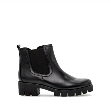 Chelsea Boots noires en cuir lisse