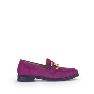 Mocassins violets en velours