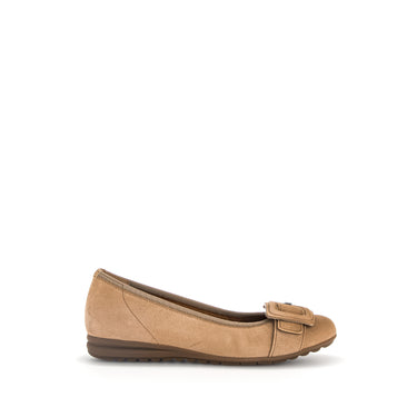 Ballerines sable/savane en velours