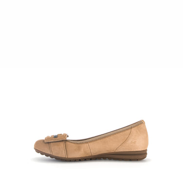 Ballerines sable/savane en velours