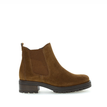 Chelsea Boots cognac en velours