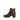 Bottines cognac en cuir lisse