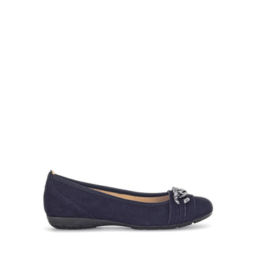 Ballerines marine en velours