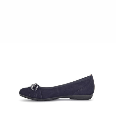 Ballerines marine en velours