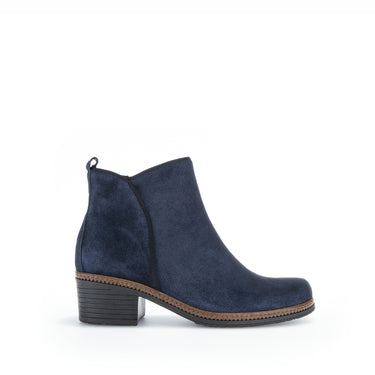 Bottines marine en velours