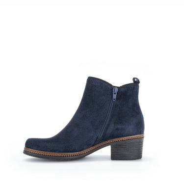 Bottines marine en velours