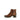 Bottines cognac en cuir lisse