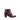 Bottines bordeaux en cuir lisse