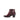 Bottines bordeaux en cuir lisse