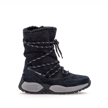 Bottines mid marine en velours