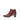 Bottines rouges en cuir lisse