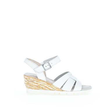 Sandales blanches en cuir