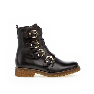 Bottines noires en cuir